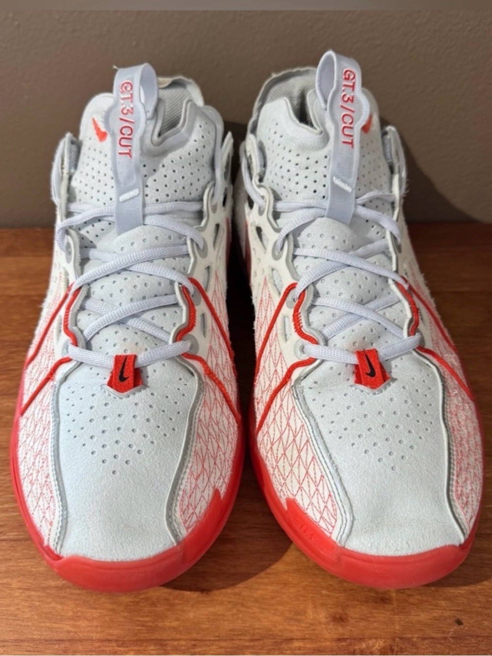 Nike Air Zoom GT Cut 3 Basketball Sneakers Picante Red Performance, Size 12.5